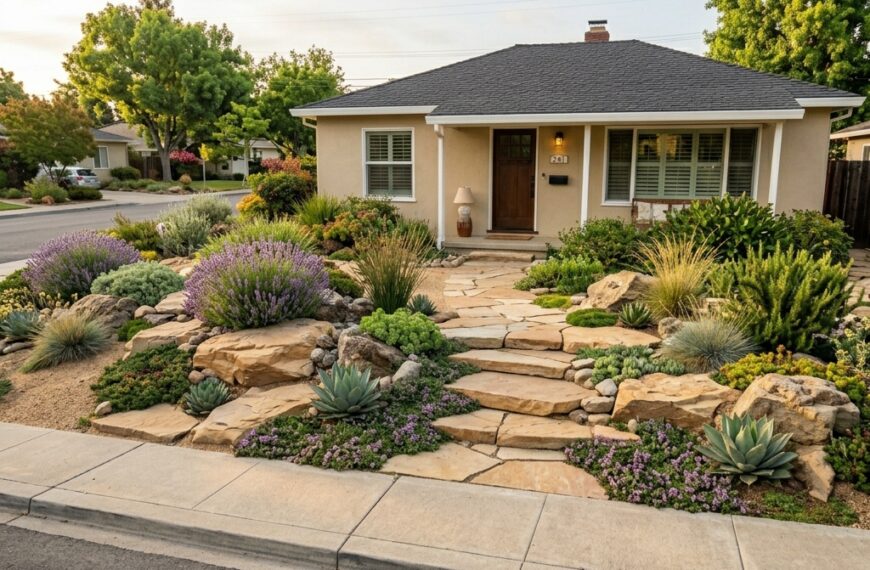 rock garden replacing lawn 202605181435