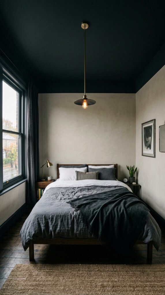 006 image prompt a bedroom with pale putty colored wal