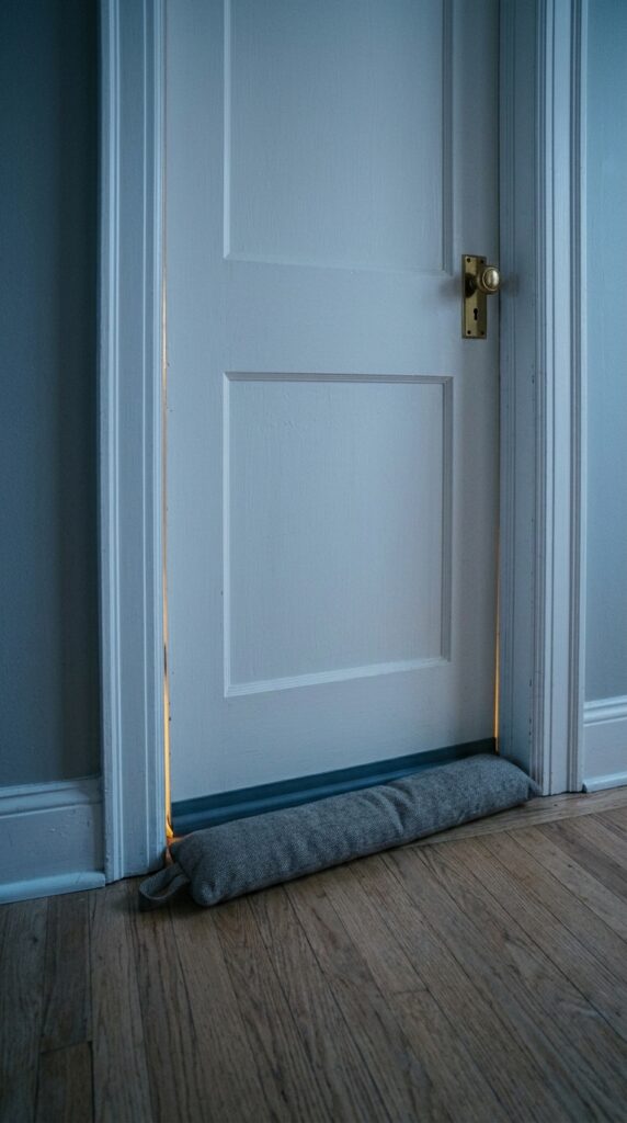 25 Cozy Bedroom Ideas That Make Your Space Feel More Inviting 011 the bottom of a closed bedroom door fitted with a