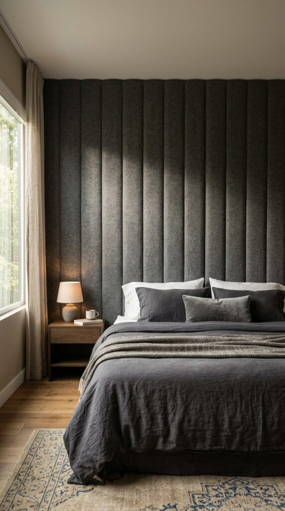 014 image prompt a bedroom where the entire wall behin